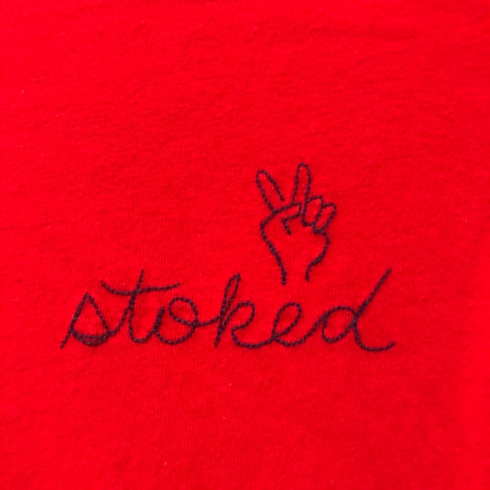 “Stoked” basic tee - Picture 2 of 2